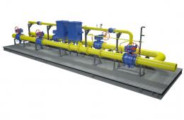 Gas flow metering units and skids (GFMU and GFMS)